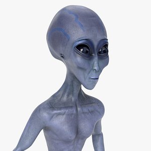 Female Grey Alien Animated