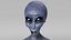 3D Female Grey Alien Animated