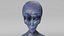 3D Female Grey Alien Animated