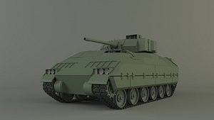 3D model M2 Bradley tank
