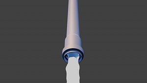 3D Plastic pipe water flow animation