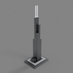 Lego Willis Tower - 21000 3D model