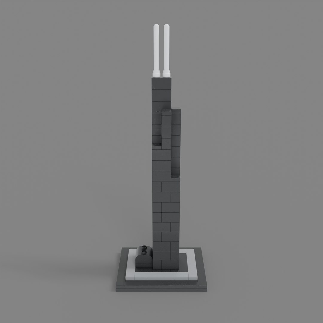 Lego Willis Tower - 21000 3D model - TurboSquid 1744849