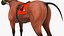 Bay Racehorse Rigged