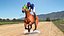 Bay Racehorse Rigged