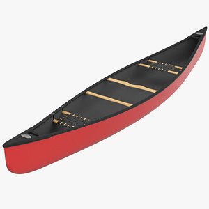 canoe boat vehicle 3D model