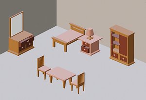 3D model asset pack furniture