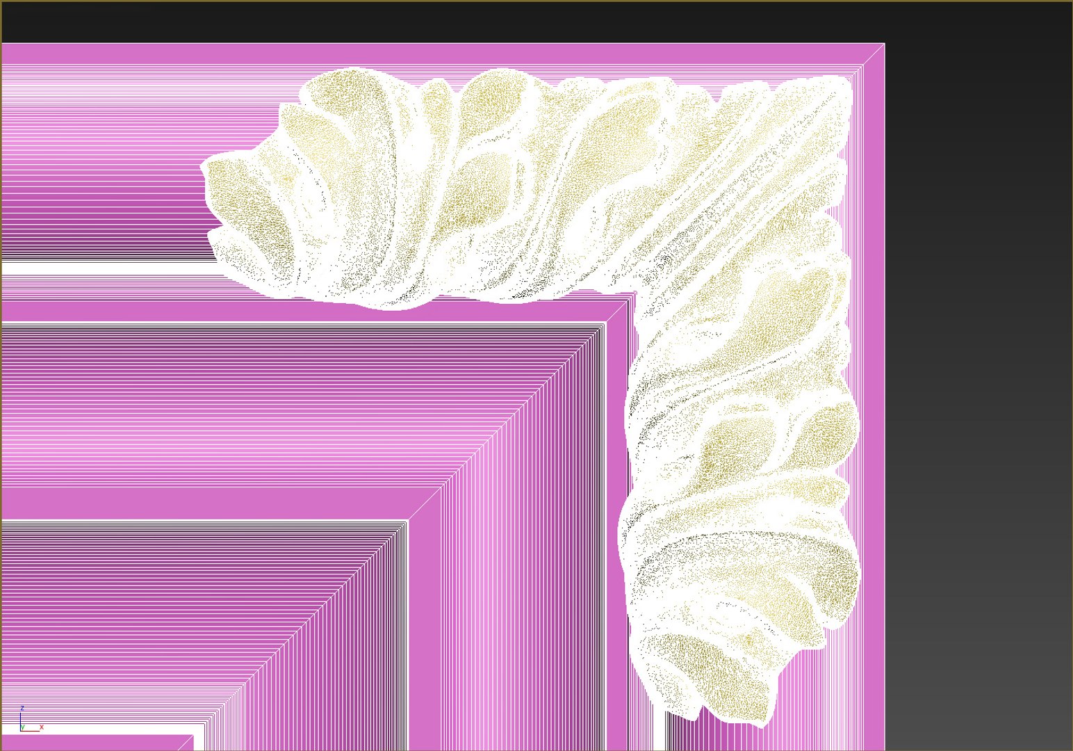3D frame carved elements cnc https://p.turbosquid.com/ts-thumb/bJ/j2UZfi/5WUEUNjQ/carvedframewireframe8/jpg/1504171911/1920x1080/fit_q87/97caeb7cec8cddd9c641fec9a6389dd3da176f73/carvedframewireframe8.jpg