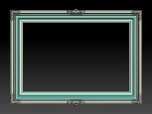 Ornate Decorative TV Frame Carved Wall Border