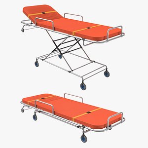 3D ambulance beds positions