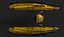 3D Spaceship Fighter Corvette 5 skins