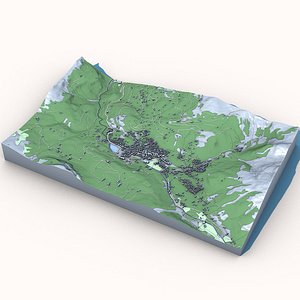 Engelberg Village in Switzerland 3D model