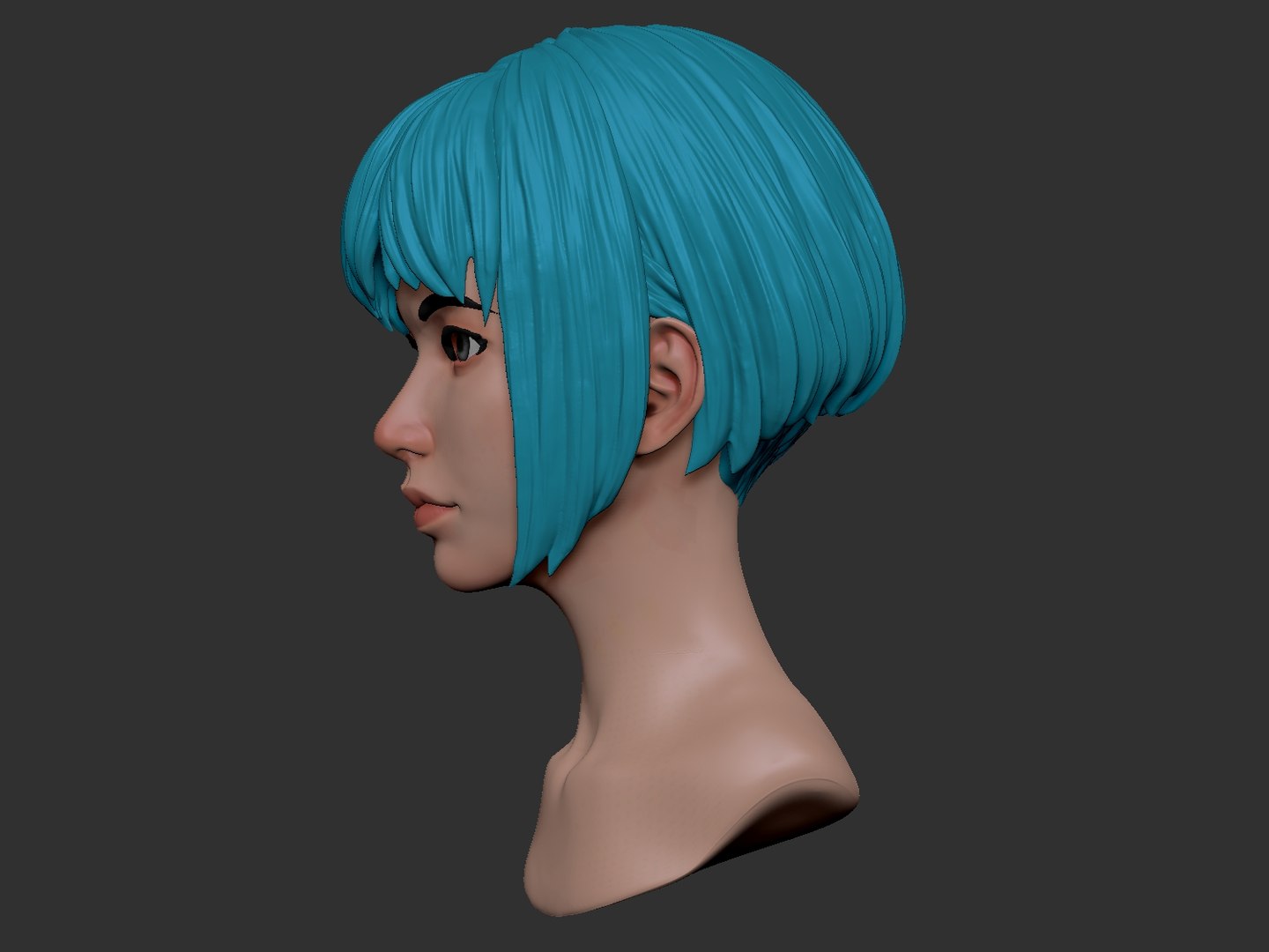 Anime Head 3D Model - TurboSquid 1377331