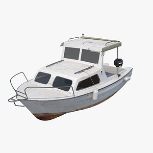 SmallMotor Boat 3D model