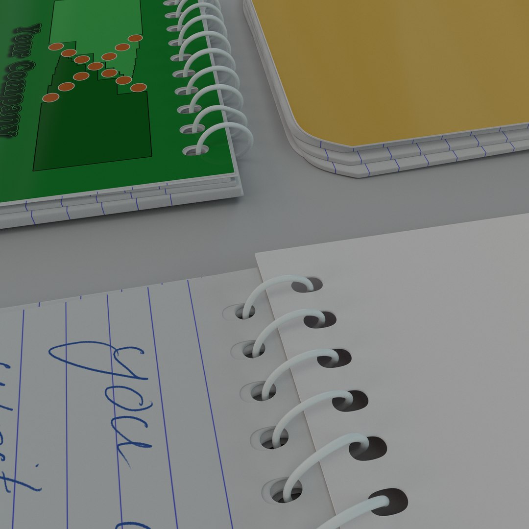3dsmax Note Pad Spiral