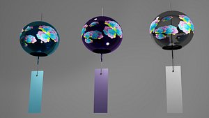 3D Furin - Wind Chimes model