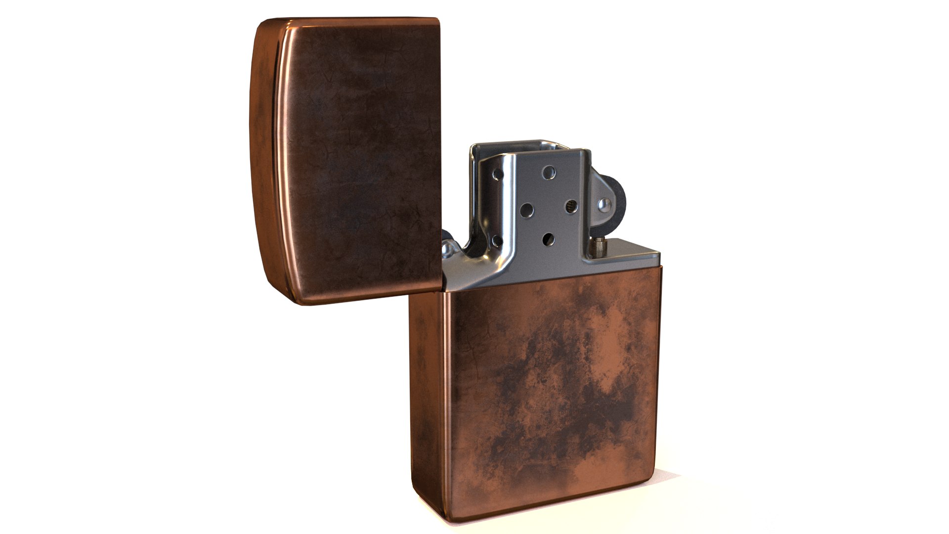 Zippo Copper Case 3D Model - TurboSquid 1831584