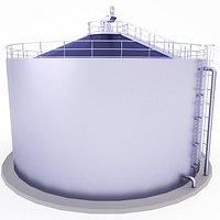 Biogas Tank Low Poly Game 5