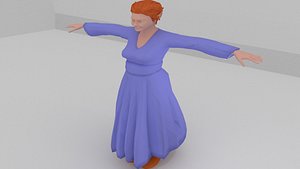 3D model female elf