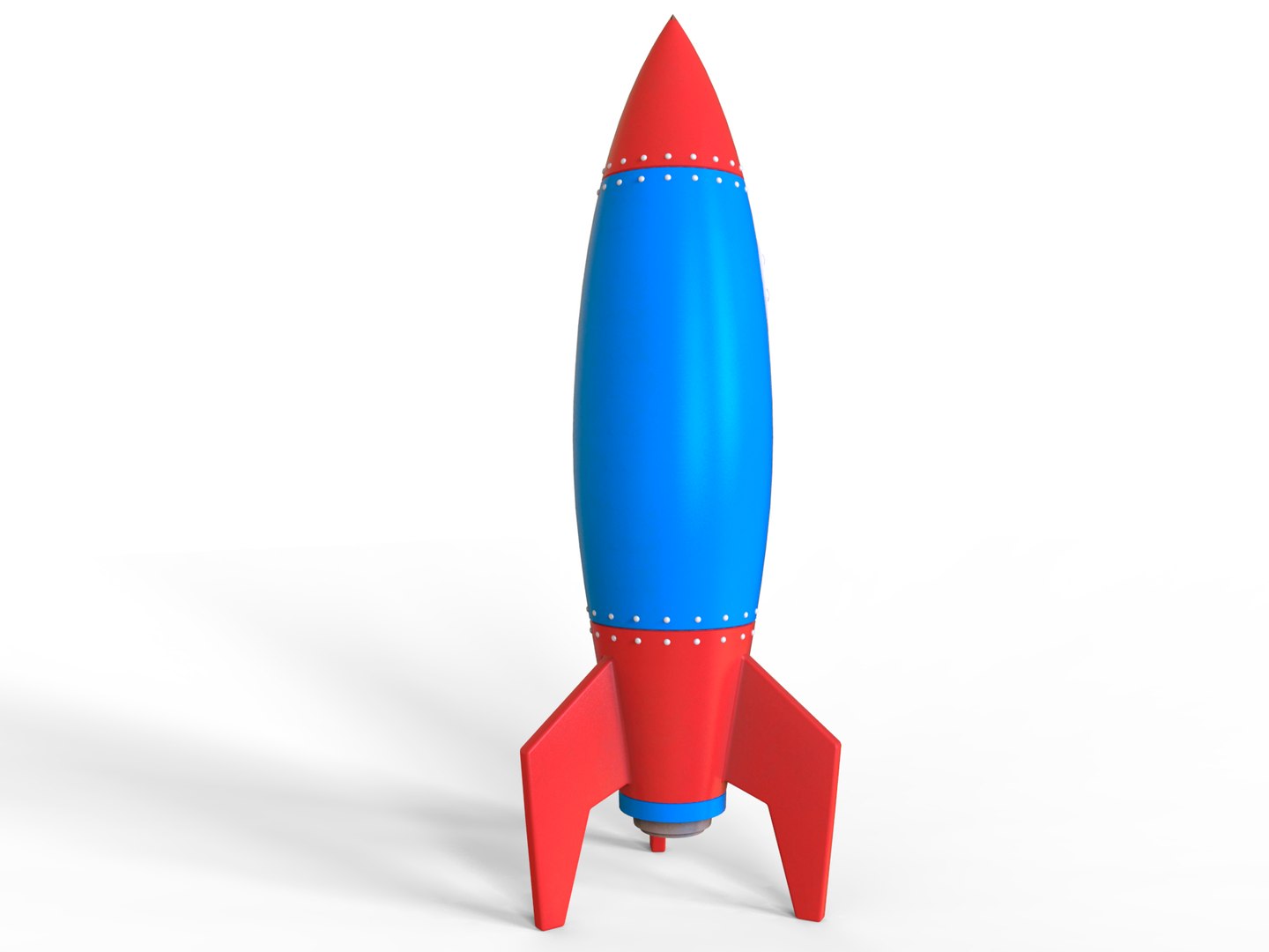 Realistic Cartoon Rocket 3D Model - TurboSquid 1601717