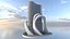 Concept de bâtiment futuriste de science-fiction 17