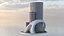 Concept de bâtiment futuriste de science-fiction 17