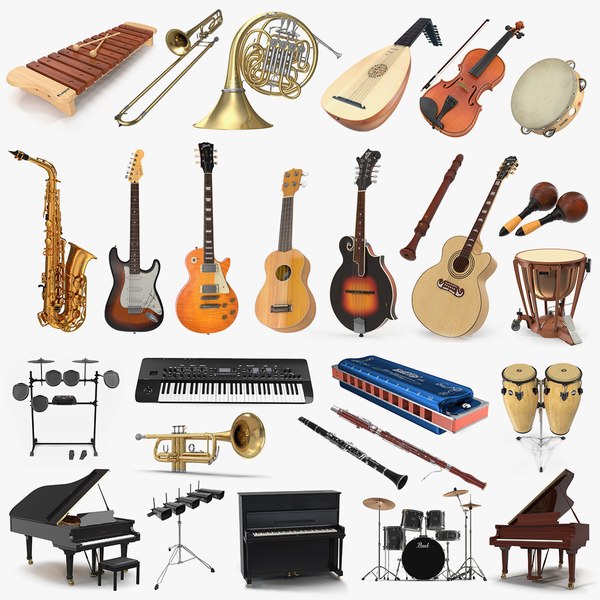 modèle 3D de Collection d'instruments de musique 5 - TurboSquid