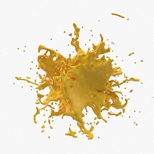 Yellow Splash 22 3D model