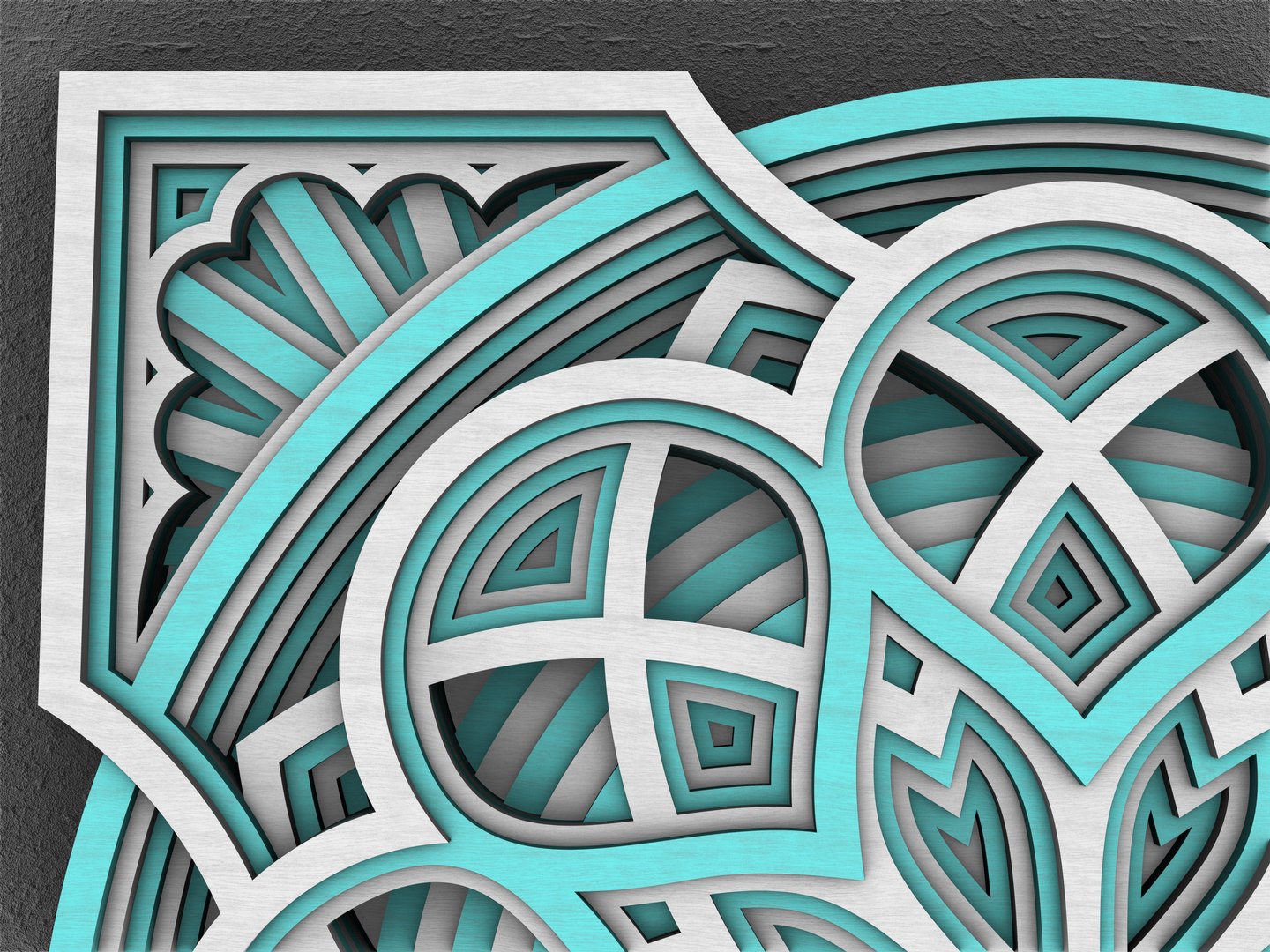 Layered Mandala Wood Panel Model - TurboSquid 1879062