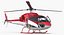 Helicóptero médico de rescate de aire Eurocopter AS-355N aparejado