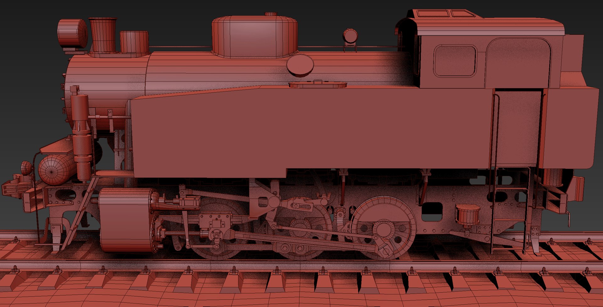 3D low-poly industrial steam tank - TurboSquid 1458983