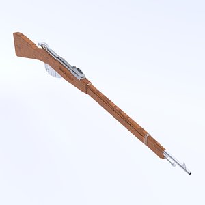 Mosin Rifle Low-poly 3D model