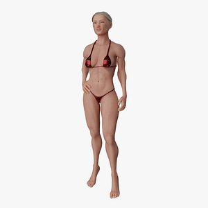 3D model Human Body - Fitness Female