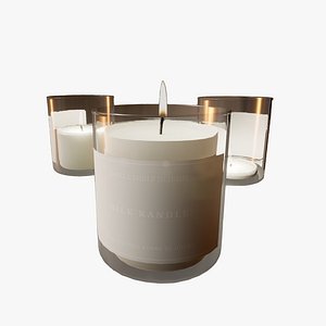 Little candle in jar - PBR game ready Unreal engine 4 and 5 model