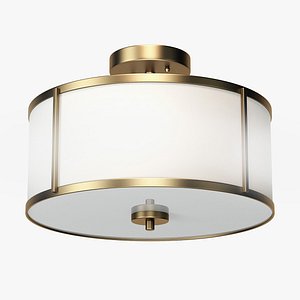 Aaru Fabric Semi Flush Mount MK5