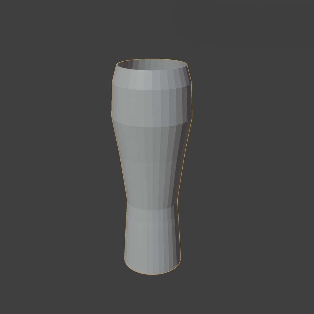 3D Empty Beer Glass Low Poly Model - TurboSquid 1790388