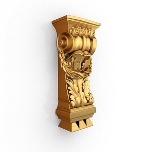 Decorative Bracket carved classic cnc 3d printing model
