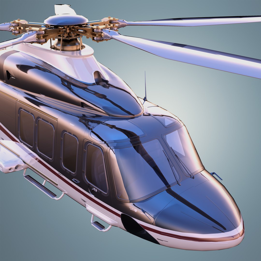 Agustawestland Aw139 Helicopter D 3d Max
