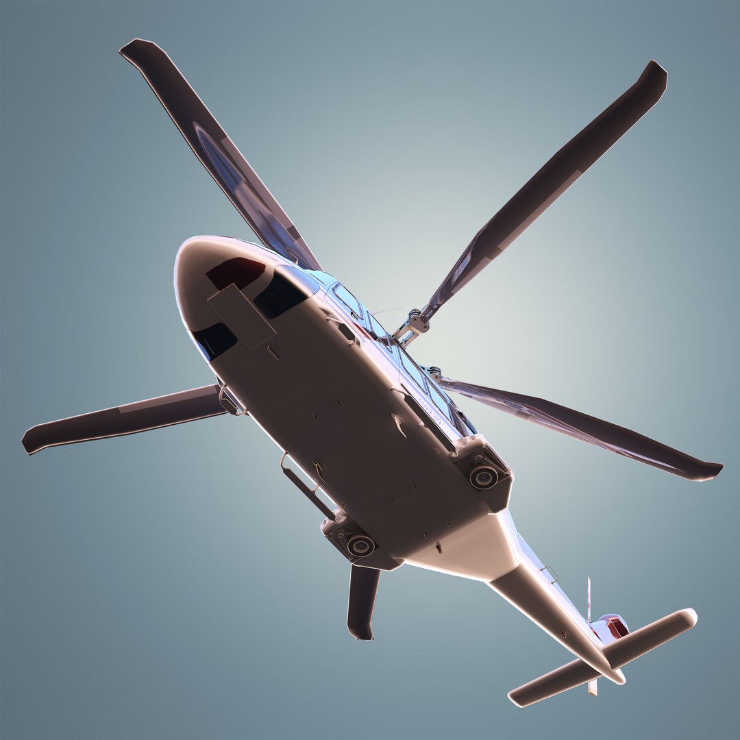 Agustawestland Aw139 Helicopter D 3d Max