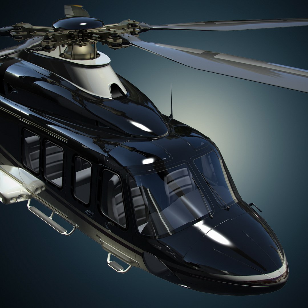 Agustawestland Aw139 Helicopter D 3d Max