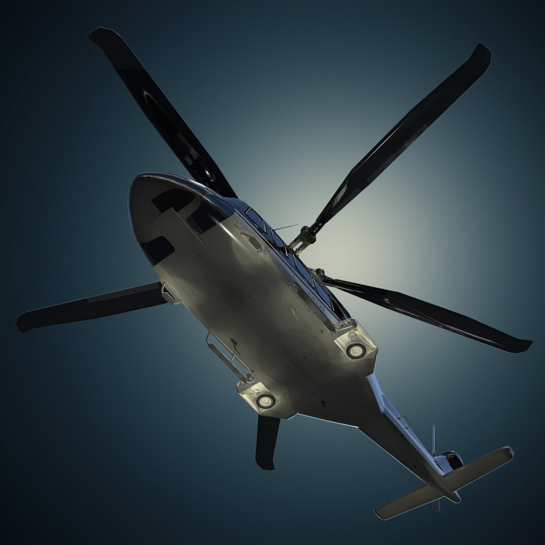 Agustawestland Aw139 Helicopter D 3d Max