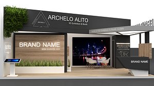 3D exhibition stall model