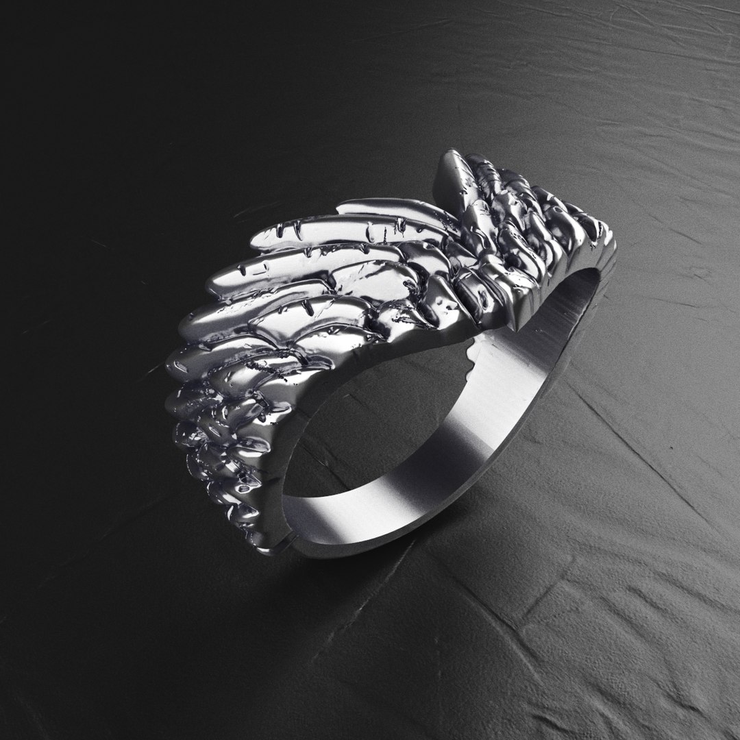 3D angel wings ring model - TurboSquid 1150657