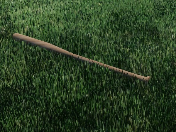 wooden baseball bat 3d max