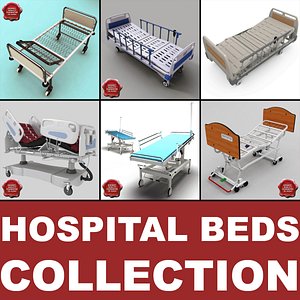 3d model hospital beds v3