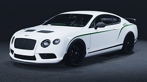 2015 Bentley Continental GT3-R 3D Model The Most Extreme Bentley Ever Built