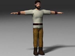 a lowPoly lumberjack