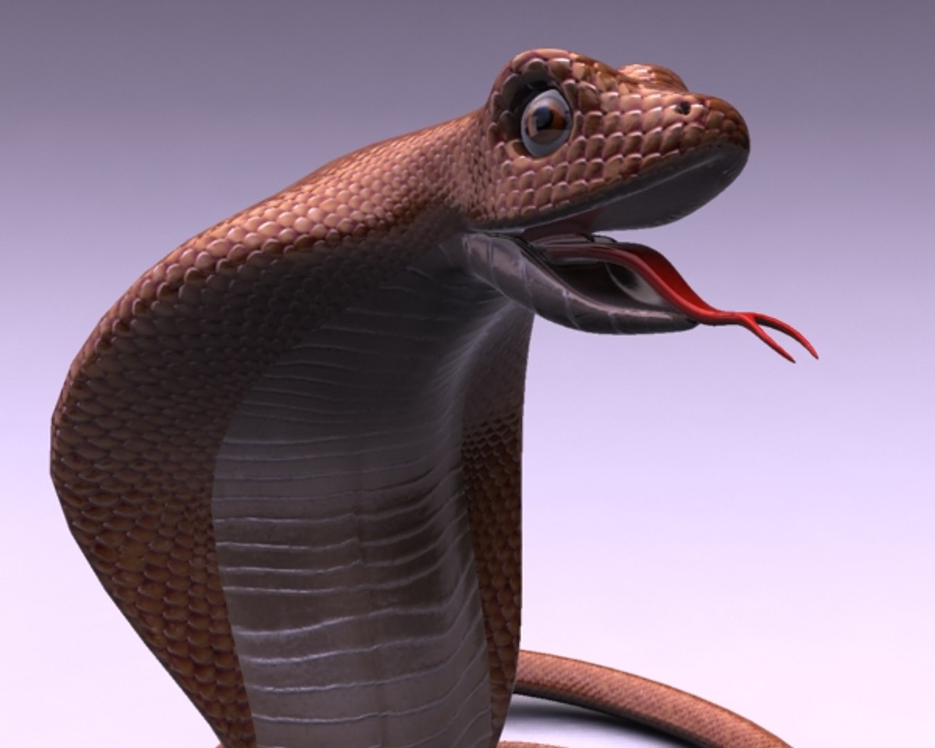 3d Cartoon Cobra Snake