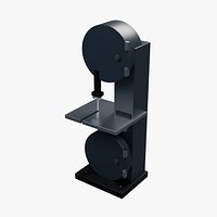 Compact Vertical Bandsaw - With attached accessory tray