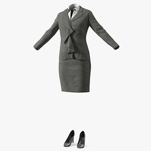 Womens Business Suit with High Heels